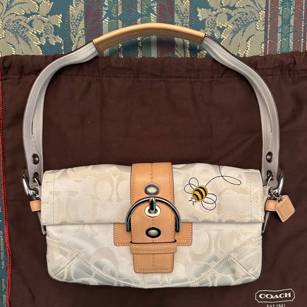 Vintage Coach Optic Art C Bee Bag